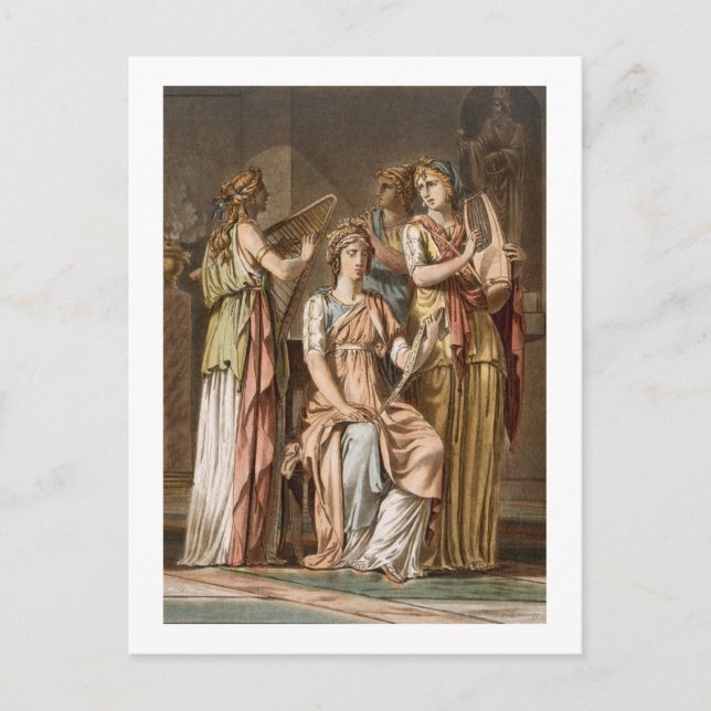 Chorus of Israelite Women, costumes for 'Esther' b Vykort (Framsida)