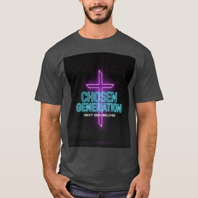  Chosen Generation Christian Men’s T-Shirt (Framsida)