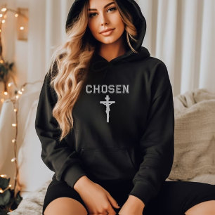 Chosen Hoodie Christian Sweatshirt Faith-baserad T Shirt