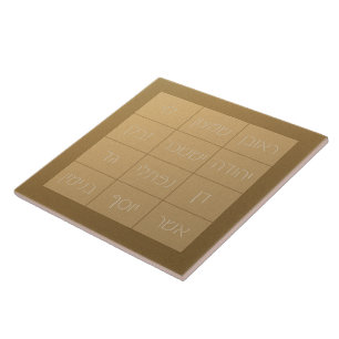 Choshen Mishpat, biblisk prick Breastplate Kakelplatta