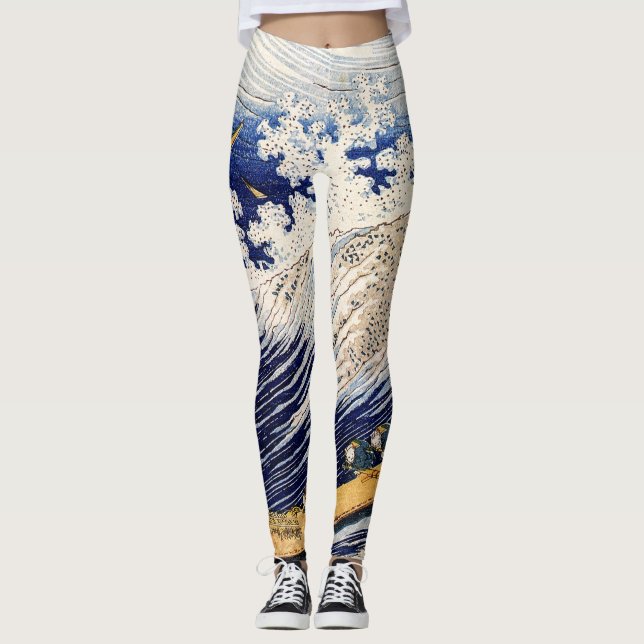 Choshi i Simosa-provinsen av Hokusai Leggings (Framsida)
