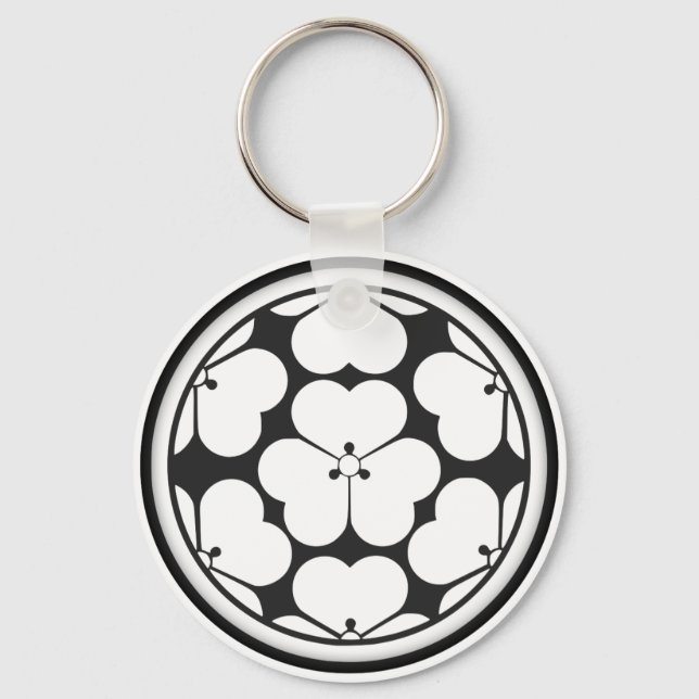 Chosokabe Klan Kamon Nyckelring (Framsida)