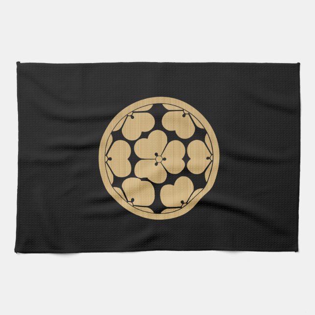 Chosokabe Mon Japansk samurai klan Kökshandduk (Horisontell)