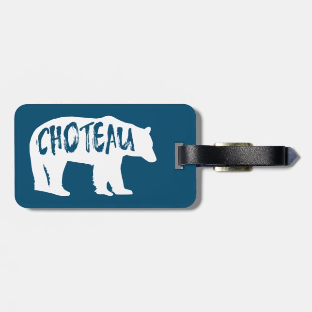 Choteau Montana Bear Bagagebricka (Baksida Vågrät)