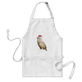 Chouette de Noël réaliste avec bonnet festif Förkläde