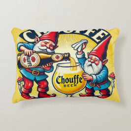 Chouffe Beer Gnomes Theme Design Prydnadskudde