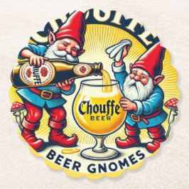 Chouffe Beer Gnomes Theme Design Underlägg Papper