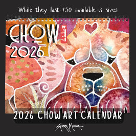 CHOW 2026 Chow Art Calendar av Sandra Miller Kalender