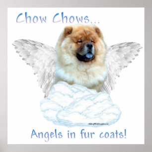 Chow Angel i Päls Jackar Poster