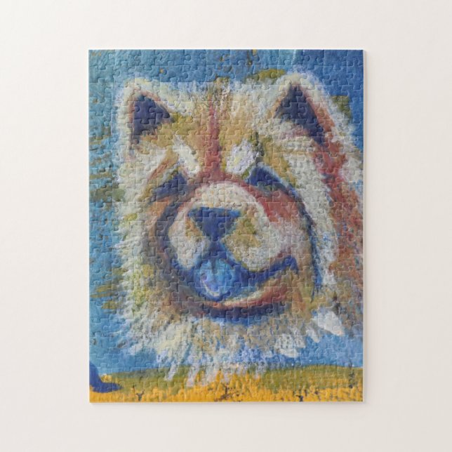 Chow Chow Abstrakt Pussel (Vertikal)