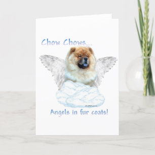 Chow Chow Angel Helgkort