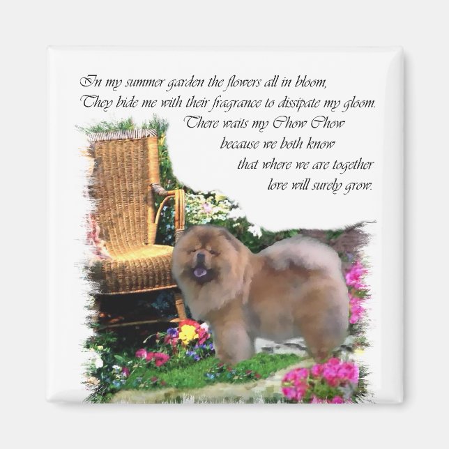 Chow Chow Art Gifts Magnet (Framsidan)
