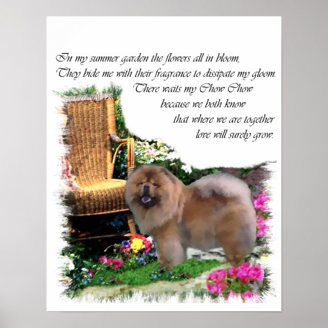 Chow Chow Art Gifts Poster (Framsidan)