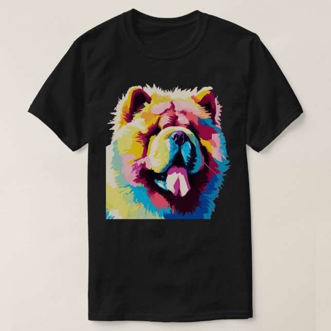 Chow Chow Art Hund älskare Gifts 1 T Shirt (Design framsida)