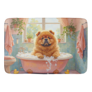 Chow Chow badtid Fluffig badrumsdekor Badrumsmatta