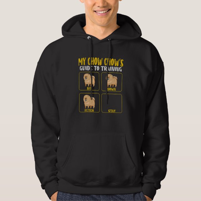 chow chow dog mom dad training guide dogs hoodie (Framsida)
