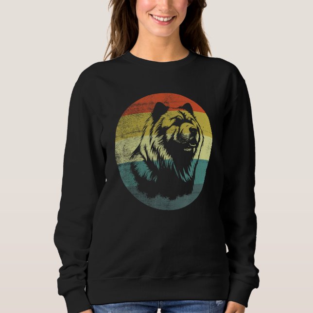 Chow Chow Dog Retro Design T Shirt (Framsida)
