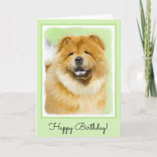 Chow Chow-färgning - Cute Original Hund Art Kort