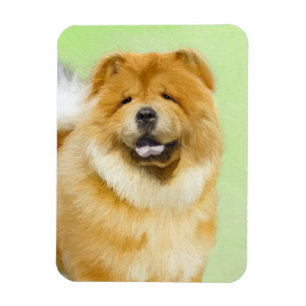 Chow Chow-färgning - Cute Original Hund Art Magnet