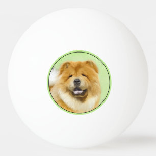 Chow Chow-färgning - Cute Original Hund Art Pingisboll