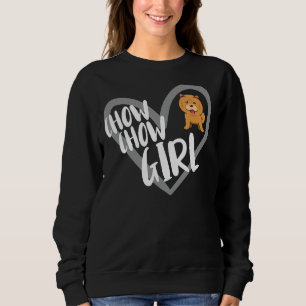 Chow Chow Girl Heart underbart Chow Chow Hund älsk T Shirt