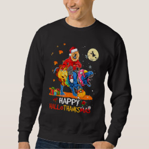 Chow Chow Glad Hallothanksmas Halloween Tack till  Lång Ärmad Tröja