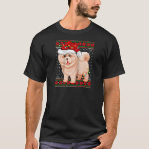 Chow Chow God jul Ljus Ugly Sweater Chow Chow Chow T Shirt