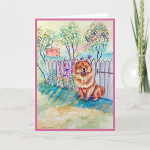 Chow Chow Greeting Cards Kort