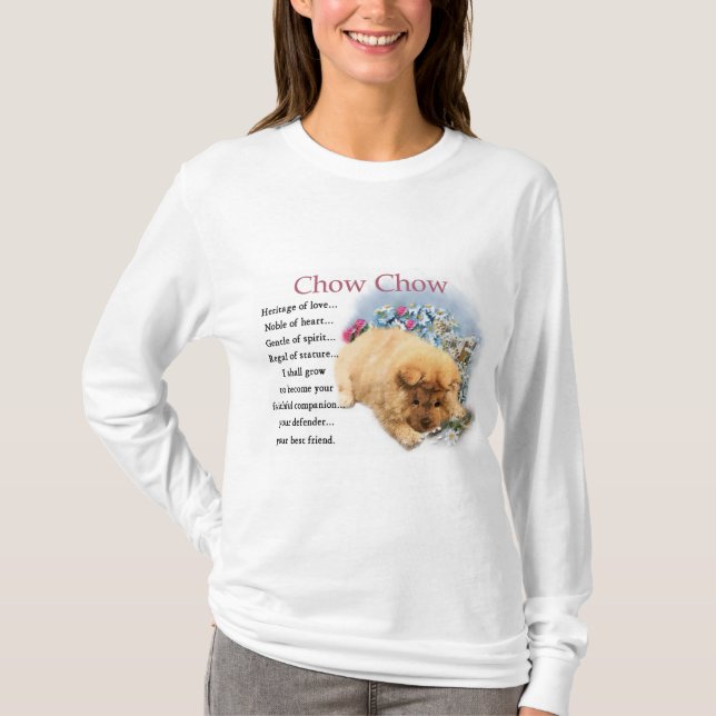Chow Chow Heritage of Kärlek Puppy T-shirt (Framsida)