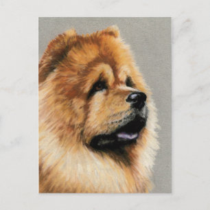 Chow Chow Hund Art-vykort Vykort