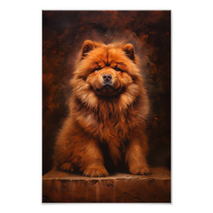 Chow chow hund fototryck