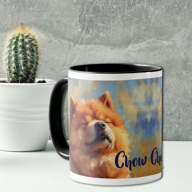 Chow Chow Hund Impressionistic Paint Mugg (Skapare uppladdad)