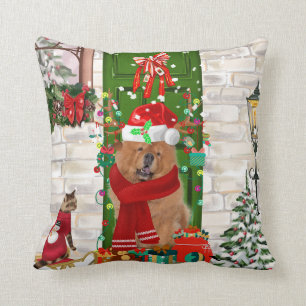 Chow Chow Hund jul Kudde