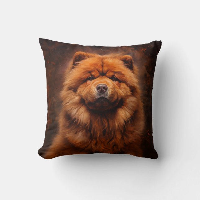 Chow chow hund kudde (Framsida)