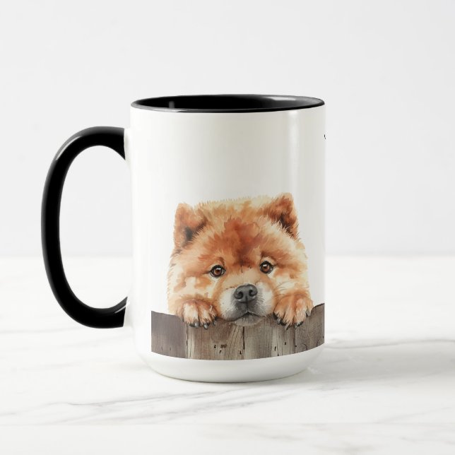 Chow Chow Hund Mugg (Vänster)