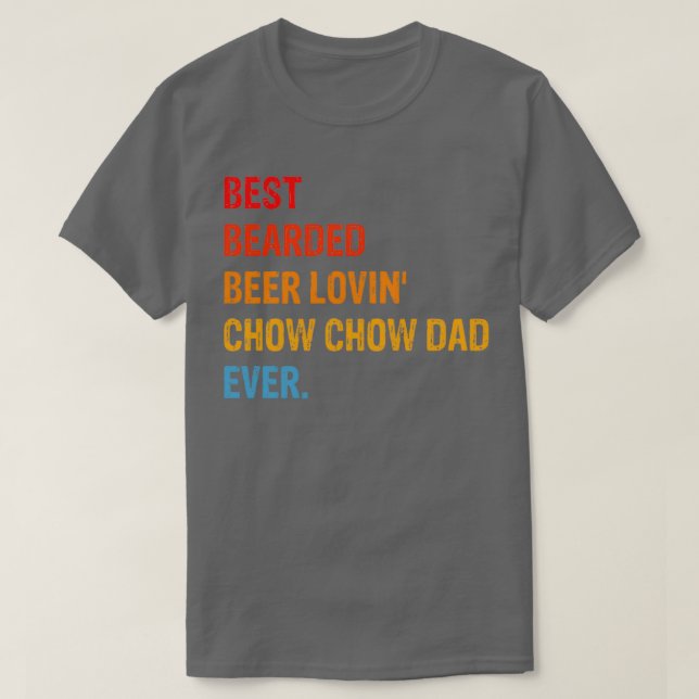 Chow Chow Hund Pappa Funny Gift T Shirt (Design framsida)