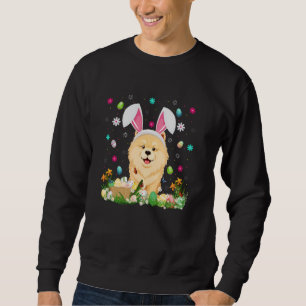 Chow Chow Hund Påskägg Hunt Bunny Ear Chow Chow Ch Lång Ärmad Tröja