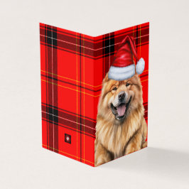 Chow Chow Hund Red Black Play-Helgdag Kort