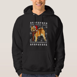 Chow Chow Hund Santa Hat Julafton God jul Hoodie