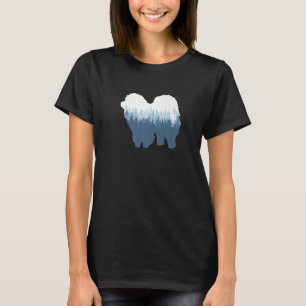 Chow Chow Hund Silhouette Exdoor Nature T Shirt