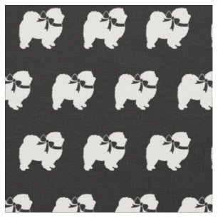 Chow Chow Hund Silhouette Pet Tyg