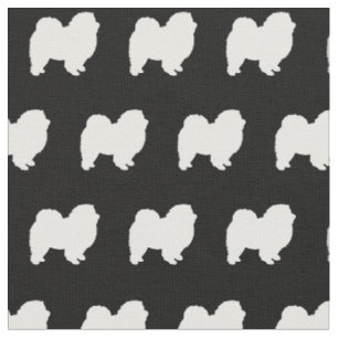 Chow Chow Hund Silhouette Pet Tyg