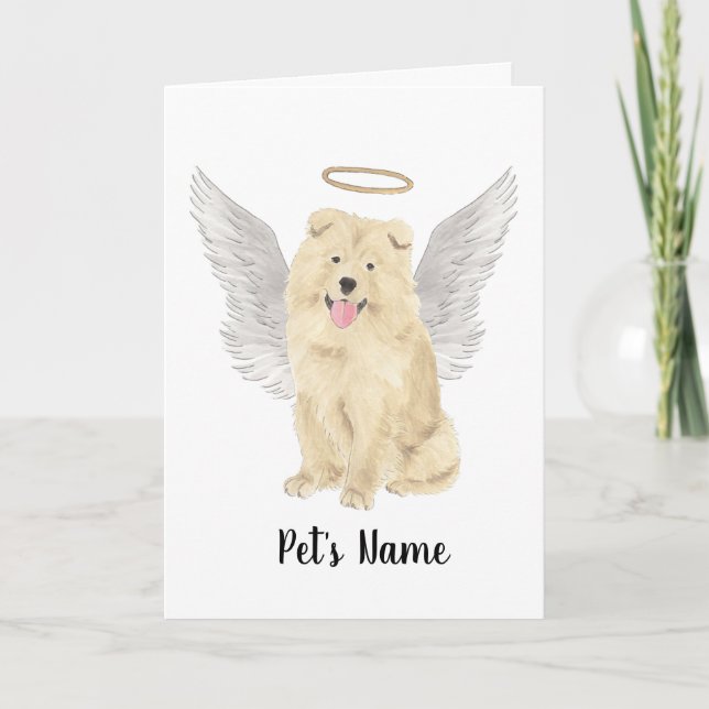 Chow Chow Hund Sympathy Memorial Kort (Framsida)