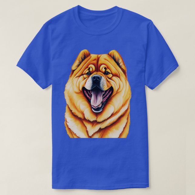 Chow Chow Hund T Shirt (Design framsida)