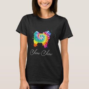 Chow Chow Hund Tie Dye Rainbow Hund Kärlek R 251 T Shirt