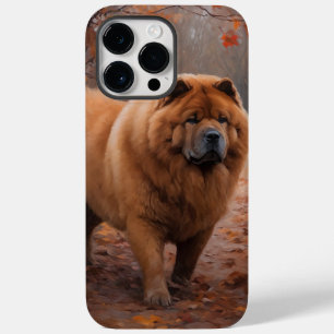 Chow Chow i Höst löv Fall Inspire