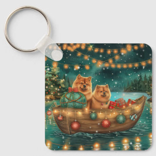 Chow Chow Jul Firande Resa Nyckelring