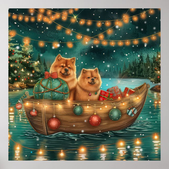 Chow Chow Jul Firande Resa Poster (Framsidan)