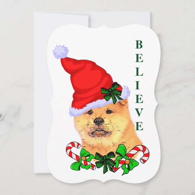 Chow Chow Jul Julkort (Framsida)