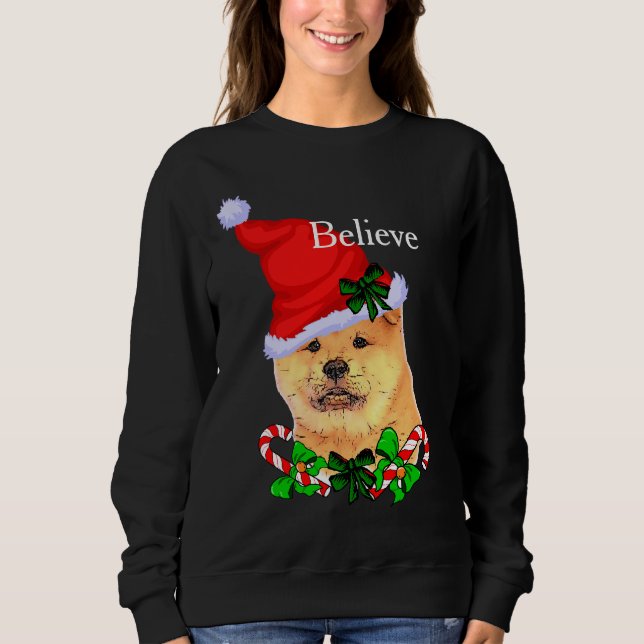 Chow Chow jul Merry T Shirt (Framsida)